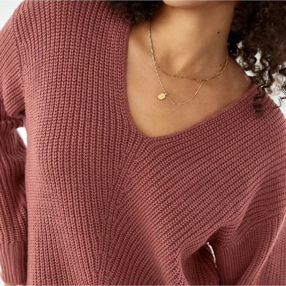 Aritzia Wilfred Seville Merino Wool Sweater Dress Ashy Rose Size Small - Picture 2 of 9